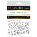 Deco Foil Toner Card Fronts 4.25"X5.5" 8/Pkg Delicate Magnolias