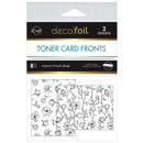 Deco Foil Toner Card Fronts 4.25"X5.5" 8/Pkg Delicate Magnolias