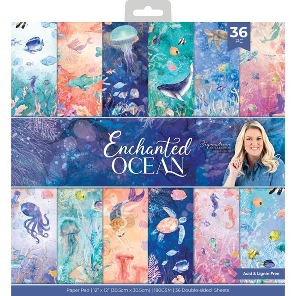 Sara Signature Enchanted Ocean Paper Pad 12"X12" Enchanted Ocean