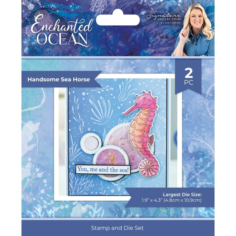 Sara Signature Enchanted Ocean Stamp And Die Handsome Sea Horse