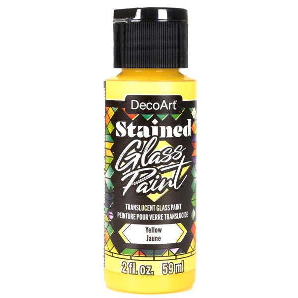 DecoArt Stained Glass Paint 2oz - Yellow