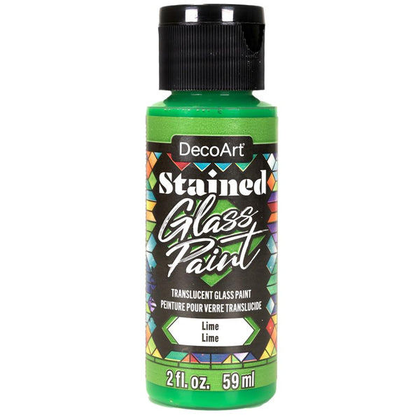 DecoArt Stained Glass Paint 2oz - Lime