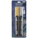 Uchida DecoFabric Opaque Paint Marker Chisel Tip 2/Pkg - Gold & Silver*