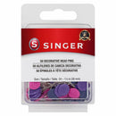 SINGER Decorative Head Straight Pins 50/Pkg