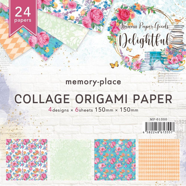 Memory Place Collage Origami Paper 6"X6" 24/Pkg Delightful