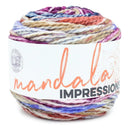Lion Brand Mandala Impressions Yarn - Very Berry