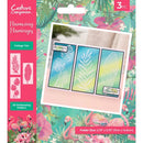 Crafter's Companion Flamazing Flamingo 2D Embossing Folders 2.75"X5.75" 3/Pkg Foliage Trio*