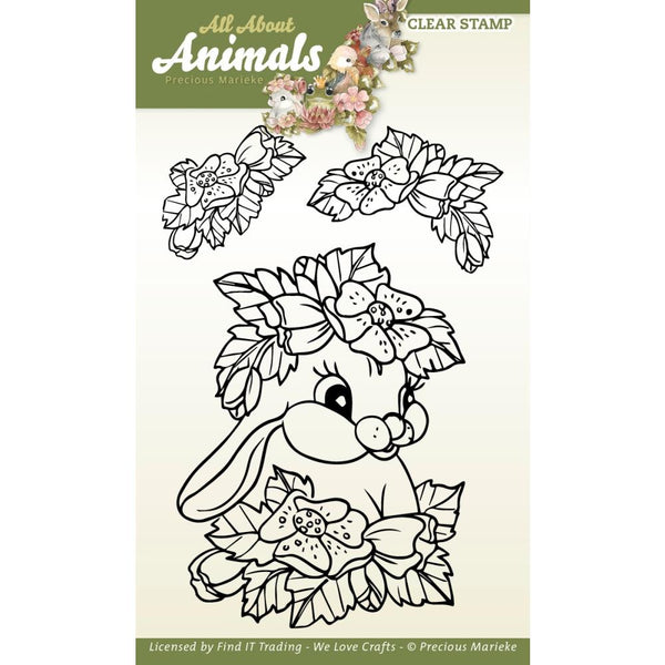 Find It Trading Precious Marieke Clear Stamps Bunny, All About Animals