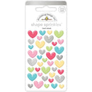 Doodlebug Sprinkles Adhesive Enamel Shapes Heart Attack*