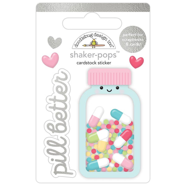Doodlebug Shaker-Pops 3D Sticker Pill Better - 8011