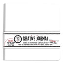 Art By Marlene Creative Paintable Journal Cover Nr. 14, All White With Separate Sticker