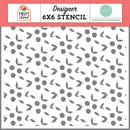 Carta Bella Stencil 6"X6" Berries And Leaves, Fruit Stand*