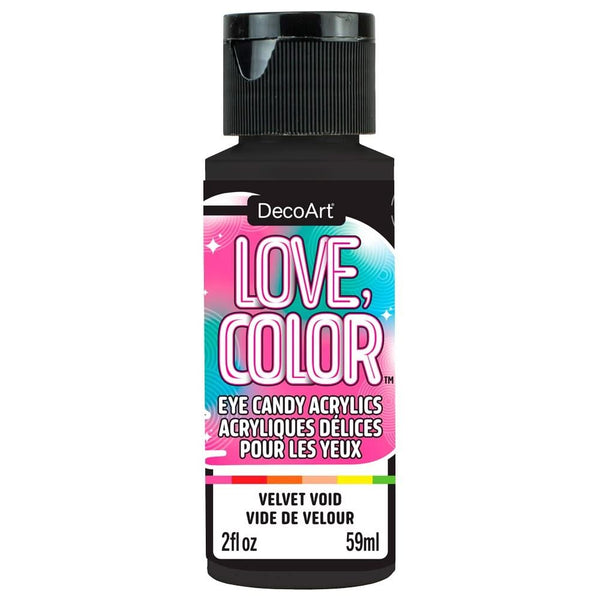DecoArt Love Colour Eye Candy Acrylic Paint 2oz - Velvet Void*