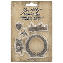 Tim Holtz Idea-ology Adornments Sweetheart 5 Pieces*