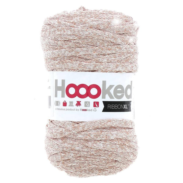 Hoooked Ribbon XL Lurex - Cristal White