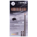 Lyra Graduate Graphite Pencils 12/Pkg Assorted Sizes*