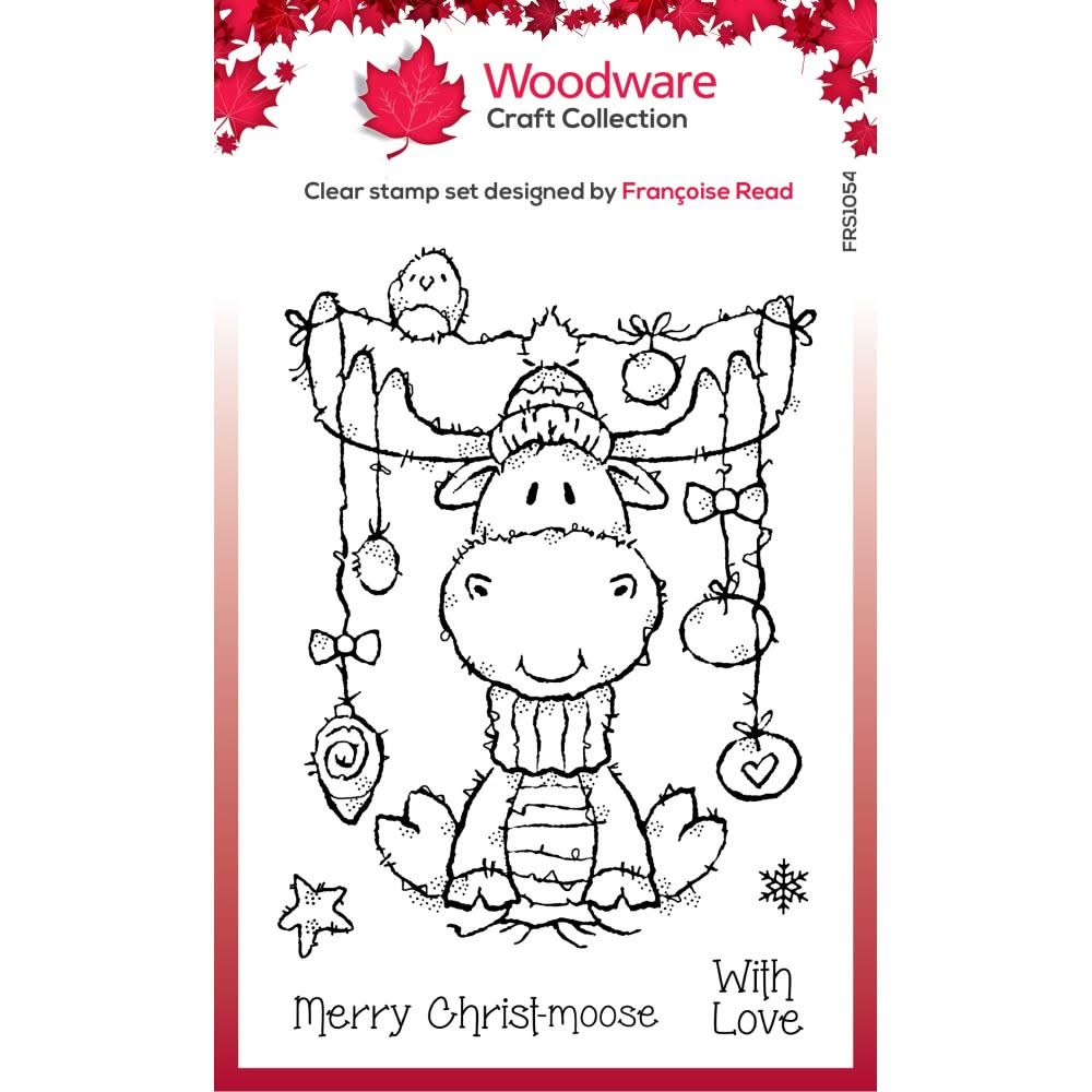 Woodware Clear Stamp Set – Timbri Trasparenti Per Natale Con Gnomo, 6x4 Pollici (15,2 X 10,2 Cm), Progettato Da Francoise Read - 2