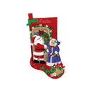 Design Works Felt Stocking Applique Kit 18" Long Mr. & Mrs. Claus*