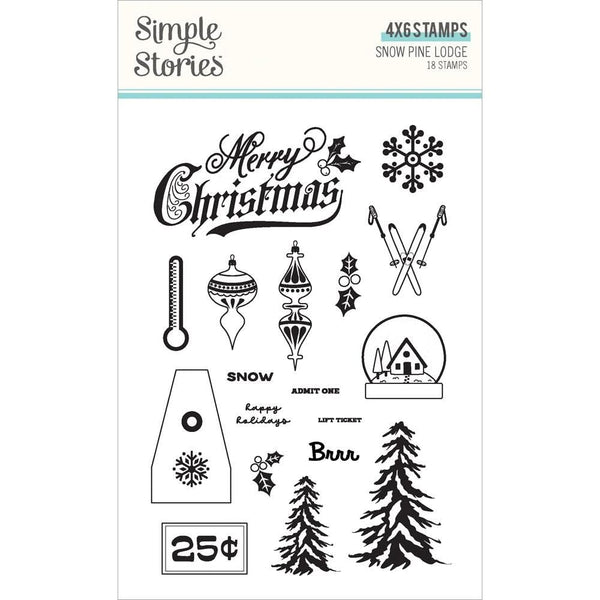 Simple Stories Snow Pine Lodge Clear Stamps Photopolymer*