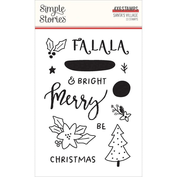 Simple Stories Santa's Village Clear Stamps Photopolymer*