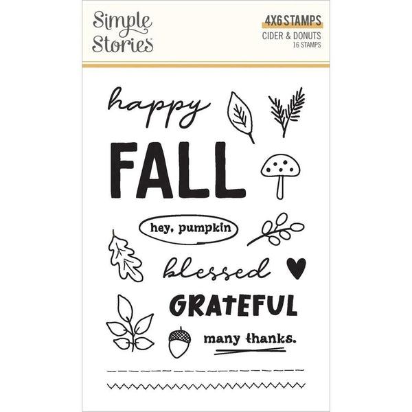 Simple Stories Cider & Donuts Clear Stamps Photopolymer*