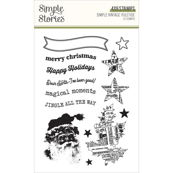 Simple Vintage Yuletide Clear Stamps Photopolymer*