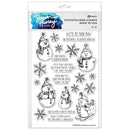 Simon Hurley create. Clear Stamps 6"X9" Sketched Snowman*