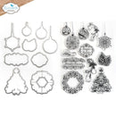 Elizabeth Craft Stamp And Die Set December Romance*