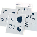 Pinkfresh Studio Stencils 4.25"X5.5" 6/Pkg Framed Art*