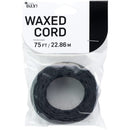 Cousin DIY Cotton Waxed Cord 75ft. Black*