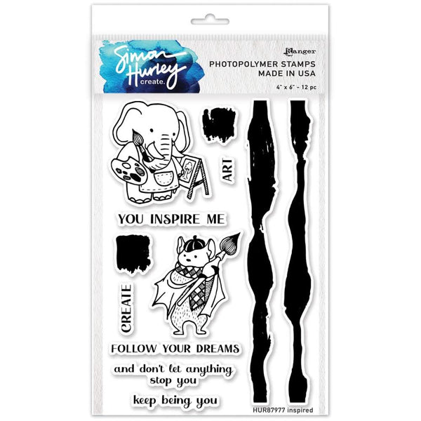 Simon Hurley create. Photopolymer Stamp 4"X6" Inspired*