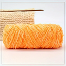 Poppy Crafts Velour Yarn 100g 3 Pack - Orange