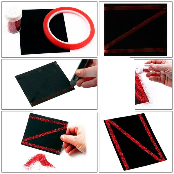 The Stickmaster Red Clear Double-Sided Tape Heat Resistant - 6mm x 10m