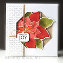 Penny Black 3D Embossing Folder 6"x 6" - Poinsettia*