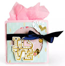 Sizzix Framelits Dies with Stamps By Lindsey Serata Love In Lights