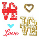 Sizzix Framelits Dies with Stamps By Lindsey Serata Love In Lights