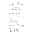 Sizzix Clear Stamp Set By Lisa Jones - Daily Sentiments