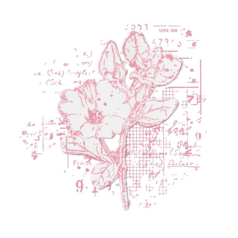 Sizzix Framelits Die & Stamp Set By 49 & Market - Floral Mix Cluster