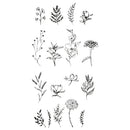 Sizzix Clear Stamp Set By Lisa Jones - Garden Botanicals