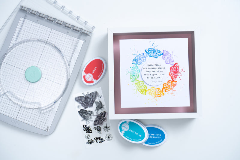 Sizzix Clear Stamp Set By Lisa Jones - Nature Butterflies
