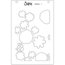 Sizzix A6 Layered Stencil 4/Pkg - Abstract Blooms*