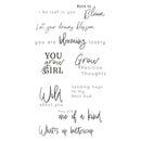 Sizzix Clear Stamps 10/Pkg - Born To Bloom*
