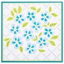 Sizzix Layered Stencils By Eileen Hull 4/Pkg - Watercolour Flowers & Lattice*