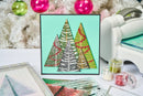 Sizzix A5 Cosmopolitan Christmas Clear Stamp Set With Stencil By Stacey Park - Merry & Bright*