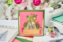 Sizzix A5 Cosmopolitan Christmas Clear Stamp Set With Stencil By Stacey Park - Merry & Bright*