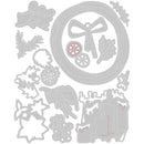 Sizzix Thinlits Die Set 14/Pkg By Tim Holtz - Vault Festive Wreath