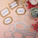 Poppy Crafts Cutting Dies #1041 - Art Deco Tags #2