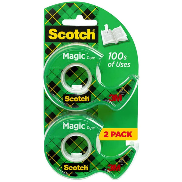 Scotch Magic Tape 2/PKg 0.75" X 600"