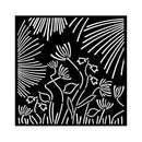 Stamperia Stencil 7"x 7" - Forest - Abstract Flowers*
