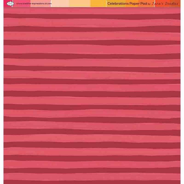 Creative Expressions Jane's Doodles Paper Pad 8"x 8" - Celebrations*